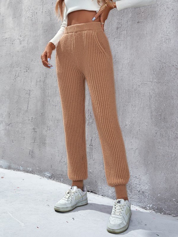 Slant Pocket Knit Pants