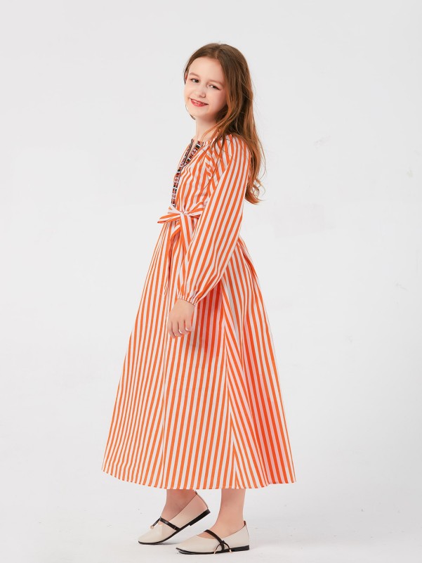 ruffle hem a line dress