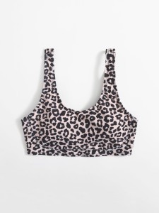 Girls Leopard Bikini Top