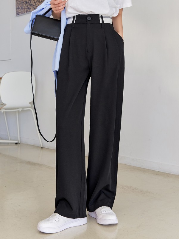 Slant Pocket Suit Pants