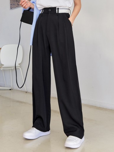 Slant Pocket Suit Pants