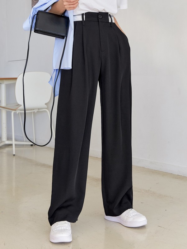 Slant Pocket Suit Pants