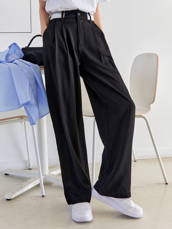 Slant Pocket Suit Pants