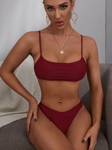 Cami High Leg Bikini Swimsuit