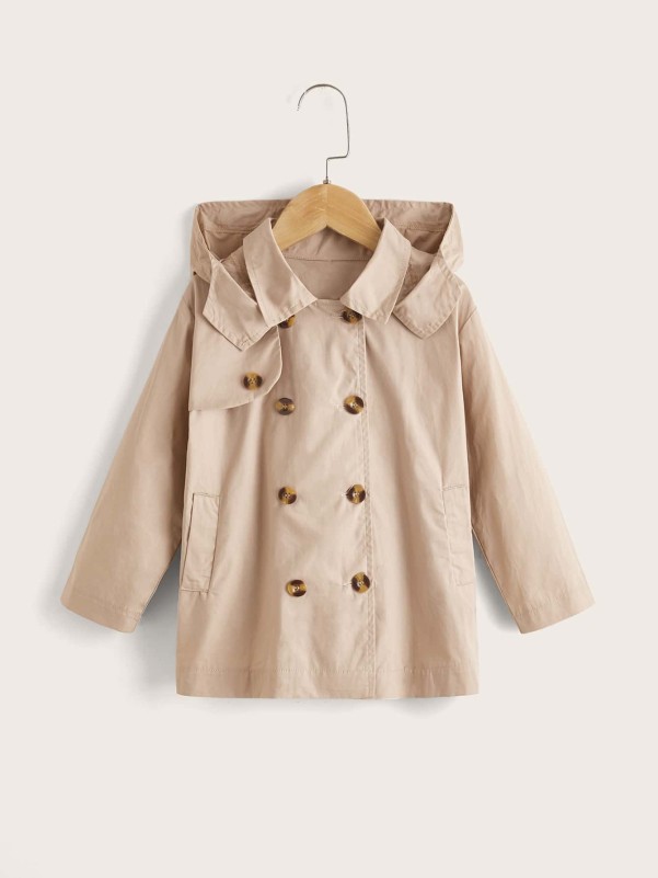 Toddler Boys Double Breasted Trench Coat