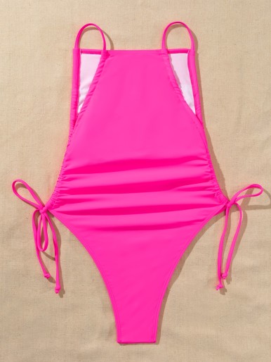 Tie Side One Piece Swimsuit