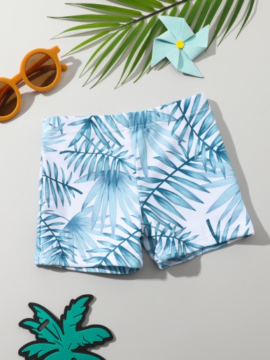 Baby Boy Tropical Print Beach Shorts