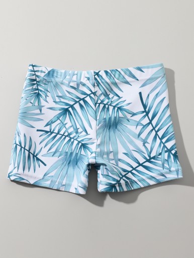 Baby Boy Tropical Print Beach Shorts