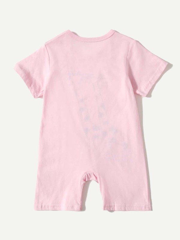 Baby Girl Giraffe Print Romper