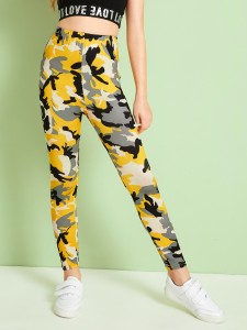 Girls Camo Print Leggings