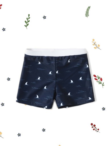 Baby Boy Graphic Swim Trunks