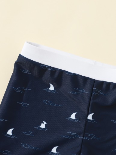 Baby Boy Graphic Swim Trunks