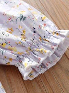 Toddler Girls Shirred Detail Ditsy Floral Blouse