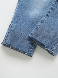 Toddler Girls Button Front Slant Pocket Jeans