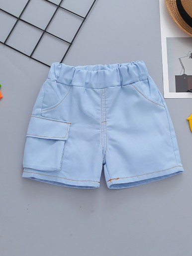 Toddler Boys Flap Pocket Shorts