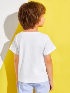 Toddler Boys Letter Graphic Tee