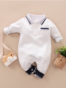 Baby Boy Polo Neck Tee Jumpsuit