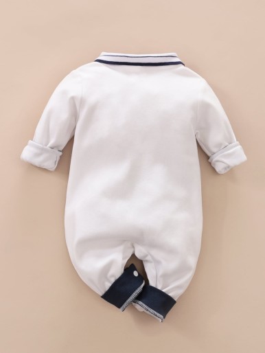 Baby Boy Polo Neck Tee Jumpsuit