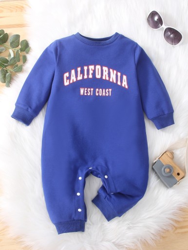 Baby Letter Graphic Jumpsuit