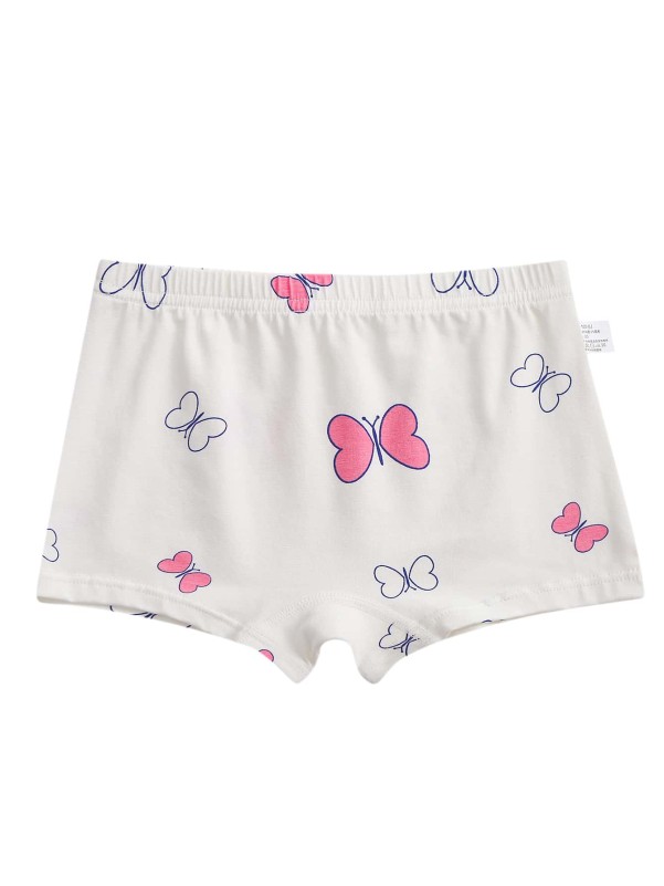 Girls 4pcs Cartoon Graphic Shortie Brief