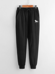 Boys Horse Print Slant Pocket Sweatpants