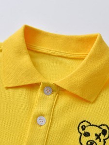 Toddler Boys Bear Embroidery Polo Shirt