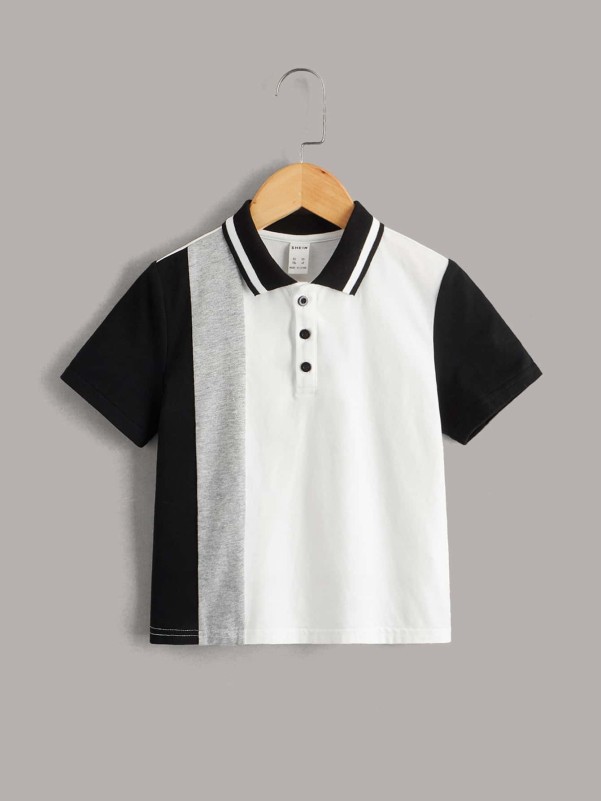 Toddler Boys Colorblock Polo Shirt