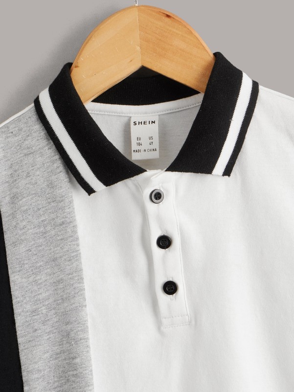 Toddler Boys Colorblock Polo Shirt