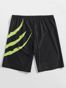 Men Graphic Print Swim Trunks