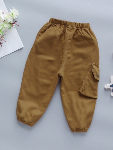 Toddler Boys Side Flap Pocket Cargo Pants