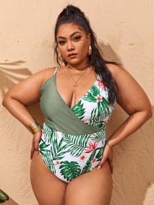 Plus Floral & Tropical One Piece Swimsuit