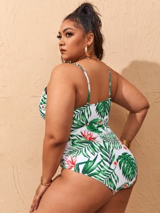 Plus Floral & Tropical One Piece Swimsuit