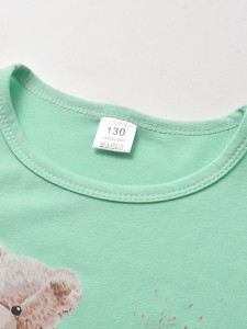 Boys Bear & Slogan Print Tee