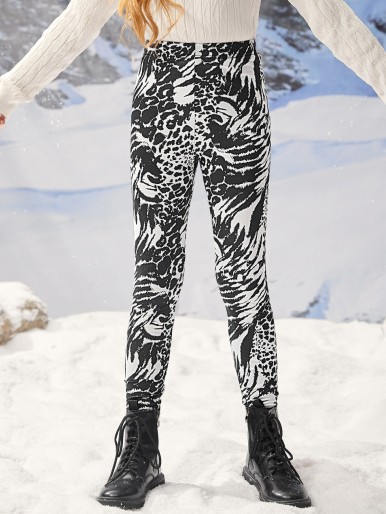 Girls Leopard Print Leggings