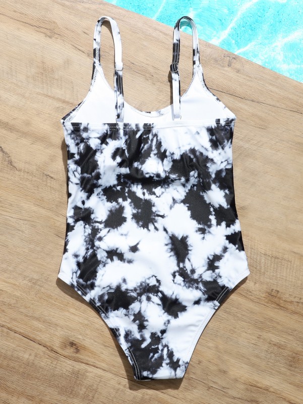 Girls Tie Dye One Piece Swimsuit