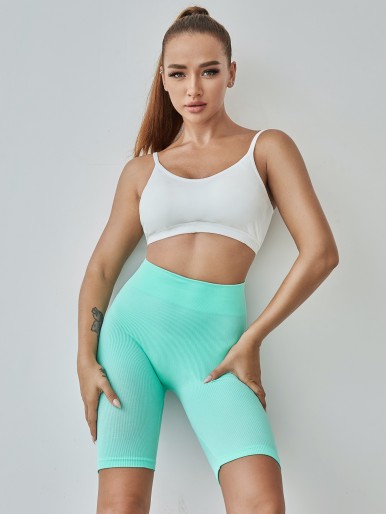 Medium Stretch Seamless Sports Shorts