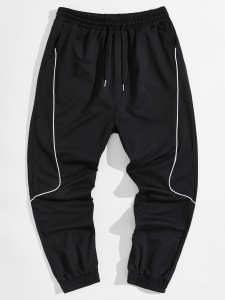 الرجال الرباط الخصر مائل الجيب Sweatpants