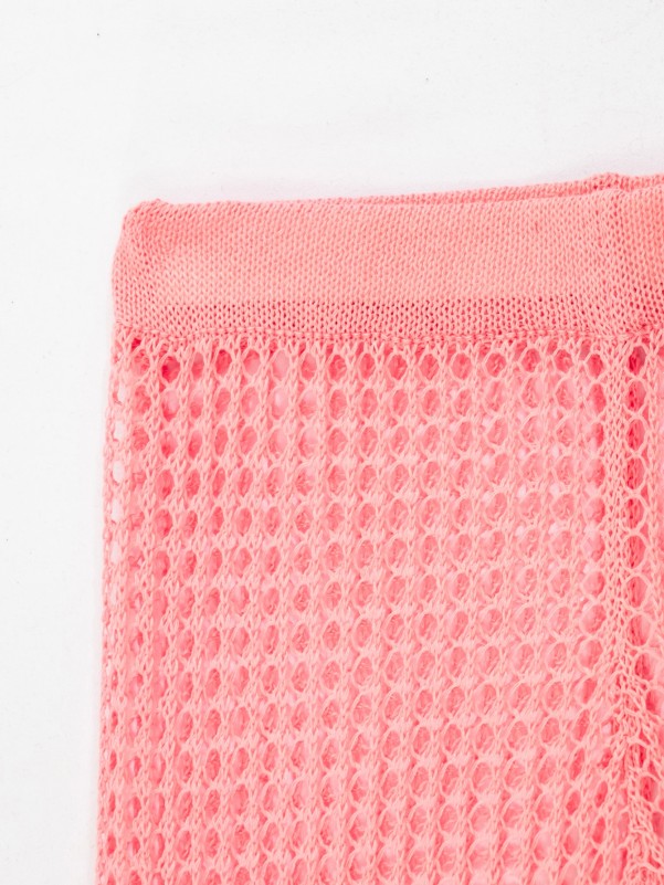 Hollow Out Crochet Cover Up Pants