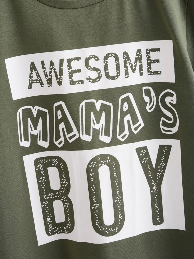 Boys Letter Graphic Top