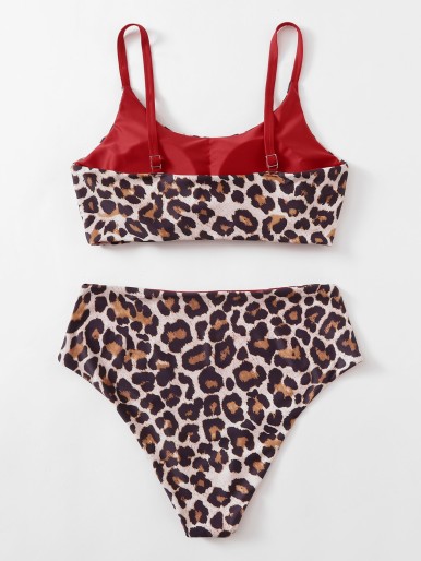 Plus Leopard Bikini Swimsuit