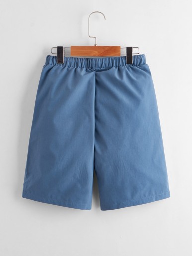 Boys Pocket Patched Shorts
