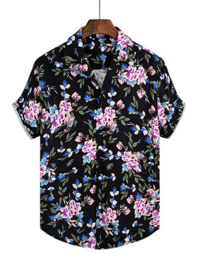 Men Allover Floral Print Shirt