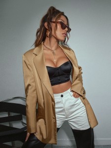 Double Breasted Flap Detail Blazer