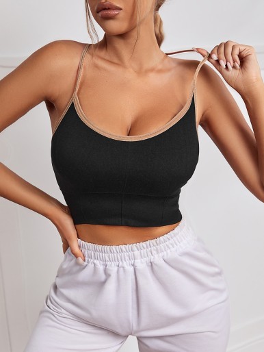 Medium Support Crisscross Backless Sports Bra