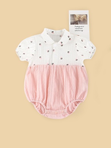 Strawberry & Dot Swiss Dot Bodysuit