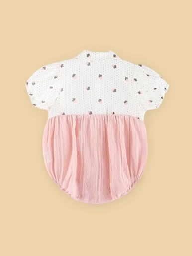 Strawberry & Dot Swiss Dot Bodysuit