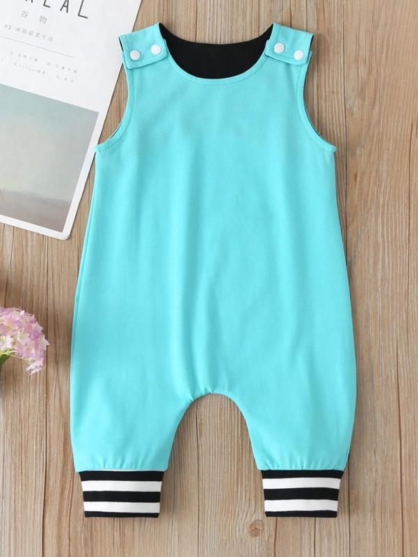 Baby Boy Striped Tank Romper