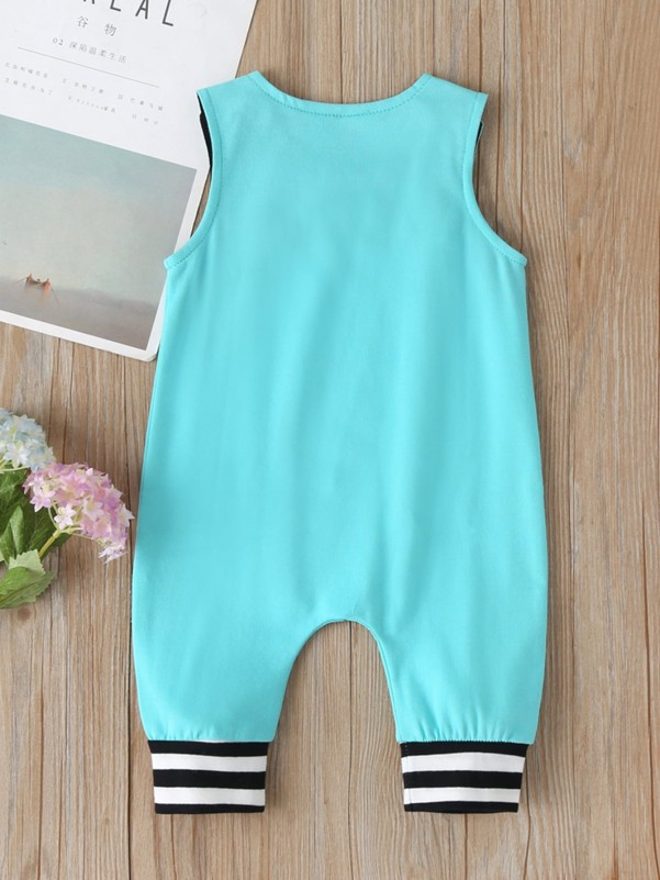 Baby Boy Striped Tank Romper