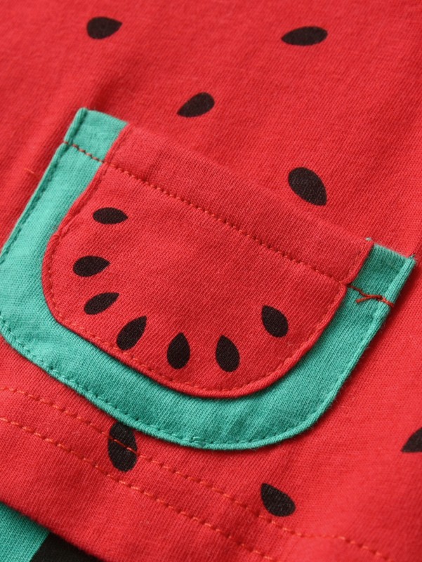 Baby Unisex Watermelon Print Tank Romper & Headband