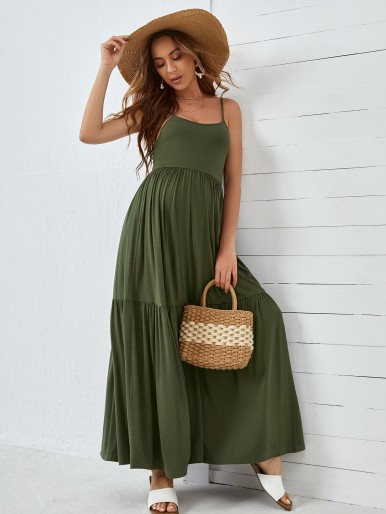 Maternity Open Back Cami Dress